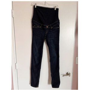 H&M High Rise Maternity dark blue Jeans size 4. Skinny.